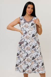 Платье женское 1960/3 кулирка (р-ры: 50-60) серый