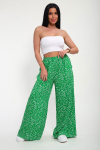 Брюки женские "Шакира" штапель (р-ры: 48-58) зеленый