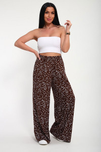 Брюки женские "Шакира" штапель (р-ры: 48-58) коричневый