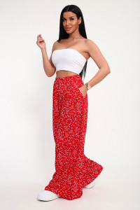 Брюки женские "Шакира" штапель (р-ры: 48-58) красный