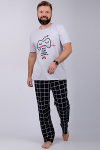 Пижама мужская "Стэнли 2" кулирка (последний размер) 58