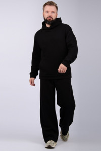 Костюм двойка мужской "Марио" футер 3-х нитка петля (последний размер) черный 58