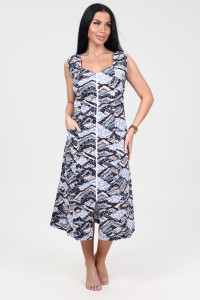 Сарафан женский СК-563 кулирка (последний размер) мрамор корич. 58,62