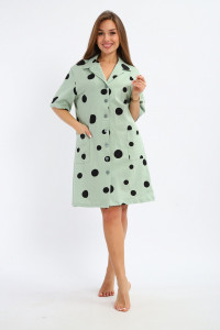 Халат женский №264 кулирка (р-ры: 48-58) хаки