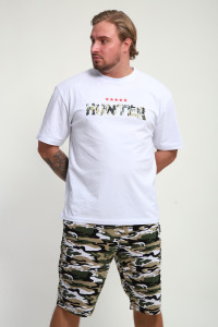 Костюм двойка мужской КМ-01 кулирка (р-ры: 46-56) белый Hunter