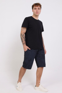 Шорты мужские №095 кулирка (р-ры: 50-60) варенка черная