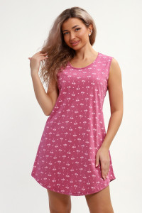 Сорочка женская №30147 кулирка (р-ры: 46-56) пудра