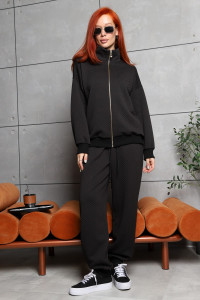 Костюм двойка женский №2286/1 капитоний (р-ры: 42-54) черный