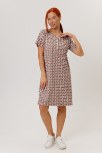 Туника женская №2274/1 кулирка (р-ры: 48-58) коричневый