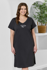 Туника женская "Эфир" кулирка (р-ры: 50-60) графитовый