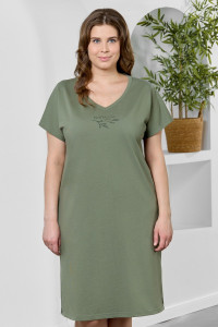 Туника женская "Эфир" кулирка (р-ры: 50-60) оливковый