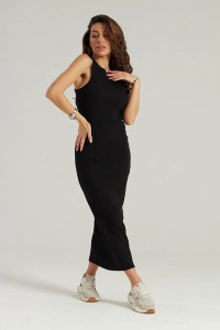 Платье женское "Лейла" кашкорсе (р-ры: 38-52) черный