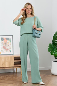 Брюки женские "Сиеста-2" плательная ткань (р-ры: 44-58) светло-зеленый