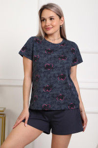 Костюм двойка женский 01077 кулирка (р-ры: 44-56) серый