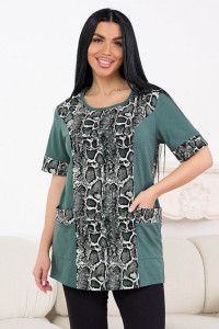 Футболка женская 0005-83 кулирка (р-ры: 52-64) анаконда