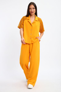 Костюм двойка женский К1375.1 креп-кружево (р-ры: 48-58)