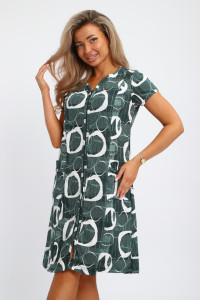 Халат женский "Юлия" Х1 кулирка (р-ры: 46-60) зеленый