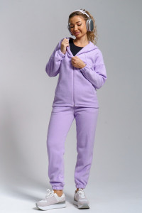 Костюм двойка женский 964 флис пенье антипилинг (р-ры: 44-58) св.сирень