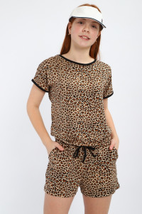 Комбинезон детский "Лола" вискоза (р-ры: 140-164) коричневый