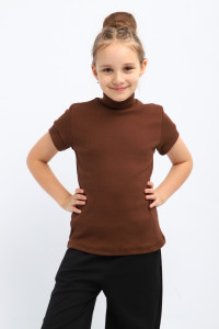 Водолазка детская "Луиза" лапша (р-ры: 140-164) шоколадный