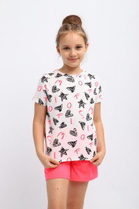 Костюм двойка детский "Камилла" кулирка (р-ры: 140-164) белый