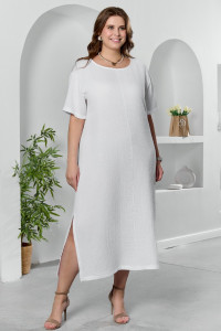 Платье женское "Вуаль-1" муслин (р-ры: 50-60) белый