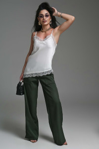 Брюки женские №059313 полиэстер (р-ры: 42-52) зеленый