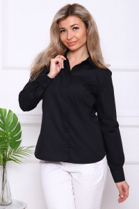 Туника женская №57086 тиси (р-ры: 42-56) черный