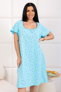 Сорочка женская 2205 кулирка (р-ры: 48-62) голубой