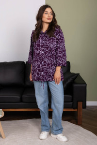 Рубашка женская 2176/3 кулирка (р-ры: 48-62) фиолетовый