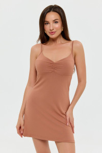 Сорочка женская "Гармония" вискоза (р-ры: 40-54) карамель