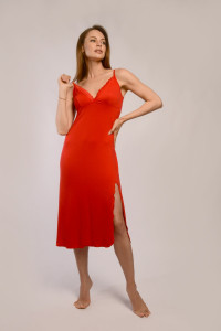 Сорочка женская "Габриэль-2" вискоза (р-ры: 42-64) красный