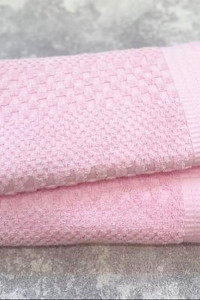 Полотенце махровое "KING" розовый