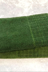 Полотенце махровое "MOSAIC" темно-зеленый