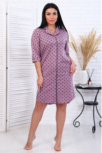 Халат женский "Вивьен" кулирка (последний размер) лиловый 48