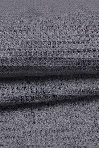 Полотенце кухонное вафельное однотонное "Графит" (последний размер) 45х60