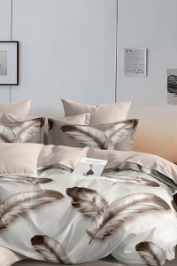 Постельное белье поплин стандарт на резинке П-3308