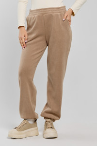 Брюки женские "Блик-2" даблфлис (последний размер) бежевый 56