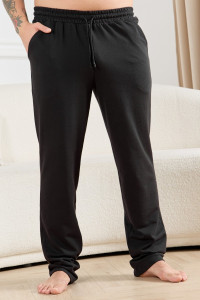 Брюки мужские "Тор-4.1" футер 2-х нитка петля (последний размер) черный 52