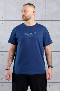 Футболка мужская "Джек-2" кулирка (последний размер) темно-синий 58