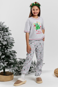 Костюм двойка детский "Праздник-1.2" кулирка (последний размер) кармеланж 164,170