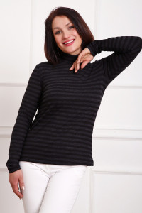 Водолазка женская №88157 ангора (р-ры: 42-58) черный
