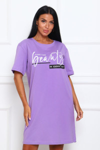 Туника женская №29546 кулирка (р-ры: 46-56) сирень