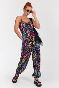 Комбинезон женский К-383 "Ялта" кулирка (р-ры: 48-56) лео розовый