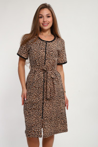 Халат женский №268 кулирка (р-ры: 46-56) бежевый