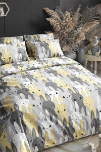 Детское постельное белье поплин на резинке П-306Т