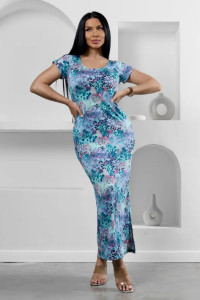 Платье женское "Симона 3" 1310-10 полиэстер с лайкрой (р-ры: 42-56) фиолет