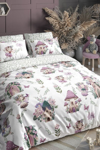 Детское постельное белье поплин на резинке П-293Т