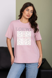 Футболка женская 2154/1 кулирка с лайкрой (р-ры: 46-56) пудровый