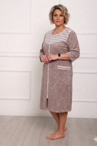 Халат женский "Крис Б" махра (р-ры: 46-68)